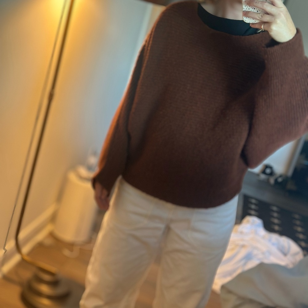 MANGO Cropped Sweater